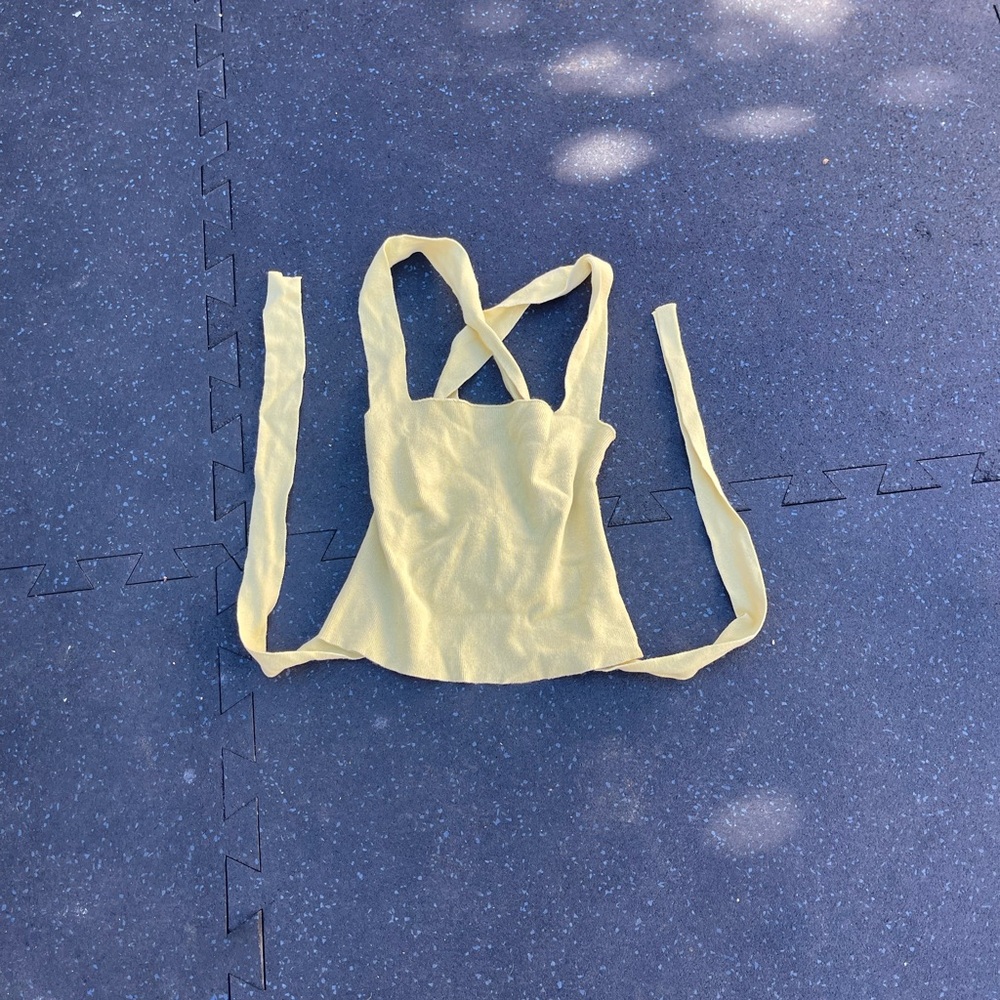Yellow Sleeveless Top